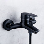 Brass Wall-Mounted Shower System Single Handle Shower with Lever Handle