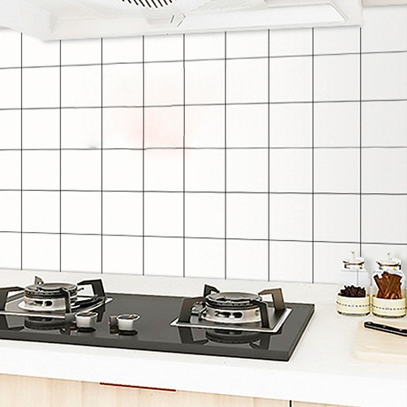 Modern Peel and Stick Wall Tiles Made of Plastic Wallpaper for the Kitchen