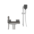 Push-button shower system wall mounting hand shower square shower system with shower hose