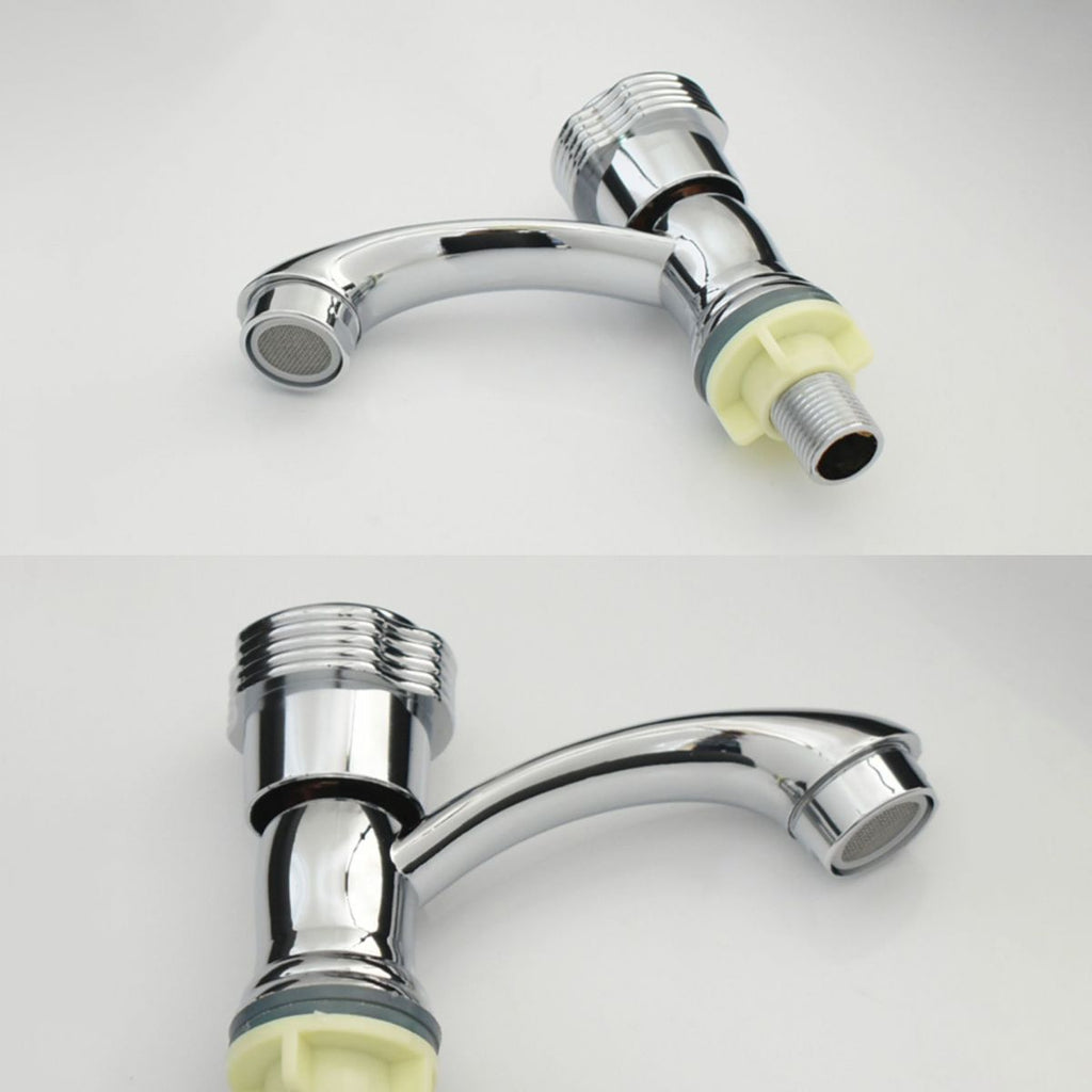 Modern Bathroom Faucet Chrome Knob Handle with Water Hose Basin Faucet