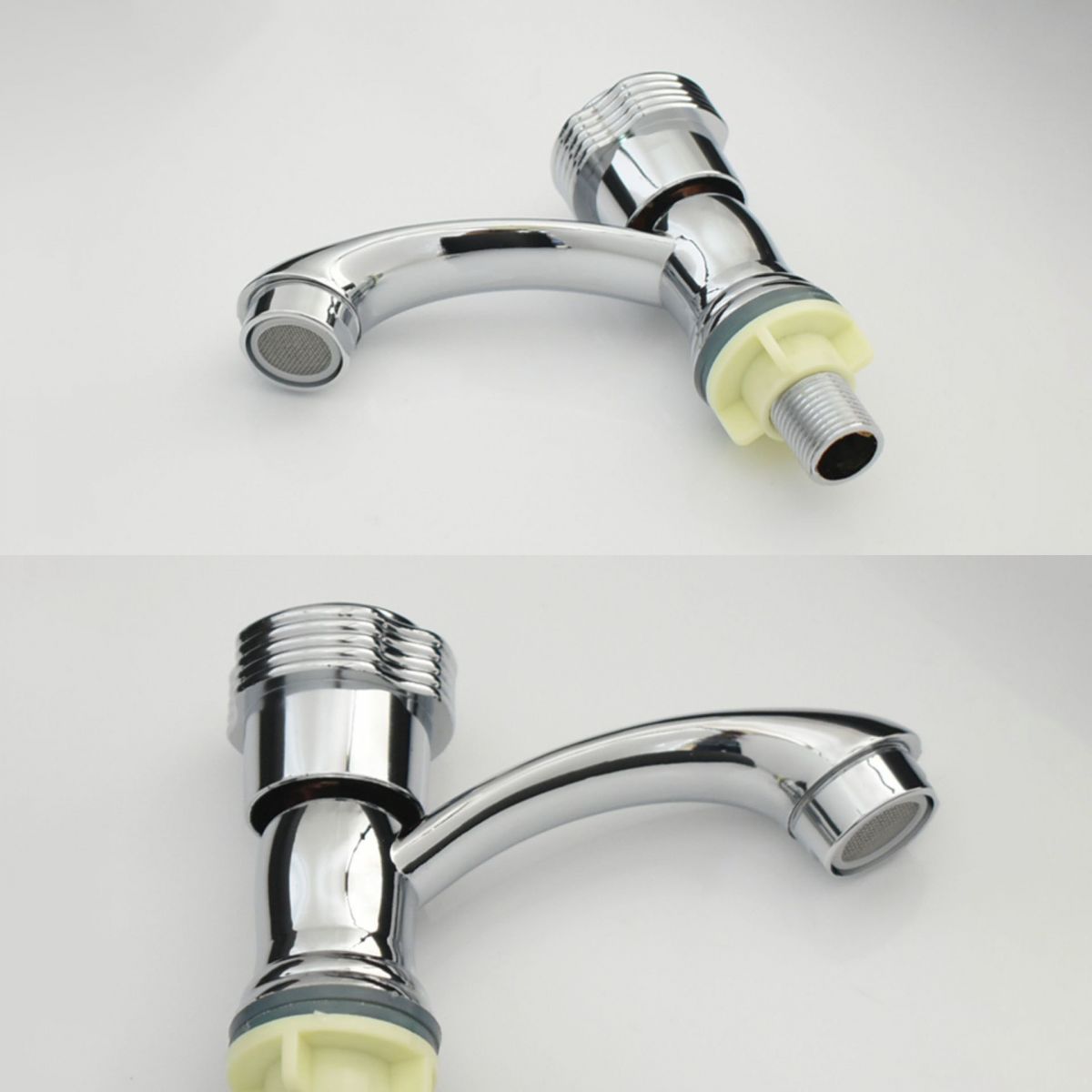 Modern Bathroom Faucet Chrome Knob Handle with Water Hose Basin Faucet