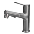 Contemporary Single Color Faucet Low Arc Centerset Sink Faucet for Bathroom