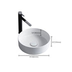 Modern Sink Ceramic Solid Color Round Sink