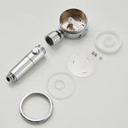 Contemporary 3 Jet Shower Head Adjustable Spray Pattern Rotatable Handheld Shower