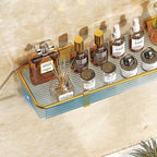Modern Bathroom Hardware Set Towel Rack Bathroom Shelf Gray/Gold Bathroom Hardware Set