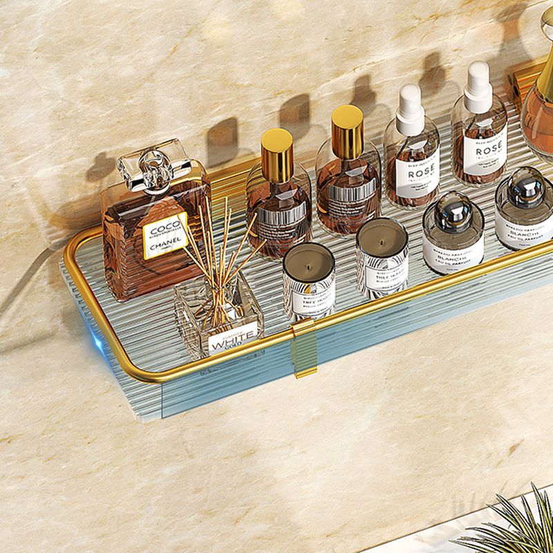 Modern Bathroom Hardware Set Towel Rack Bathroom Shelf Gray/Gold Bathroom Hardware Set