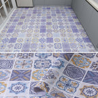 Modern vinyl floor planks for peeling and sticking Geometrically printed PVC flooring