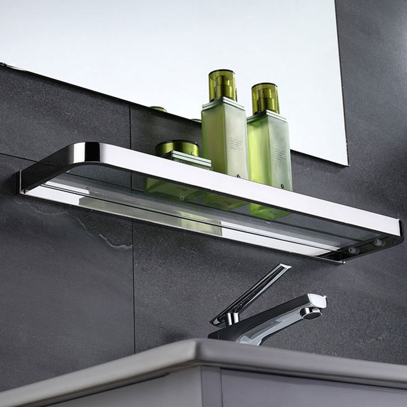 Polished Chrome Modern Bathroom Accessory Set made of Stainless Steel Towel Holder/Soap Dish