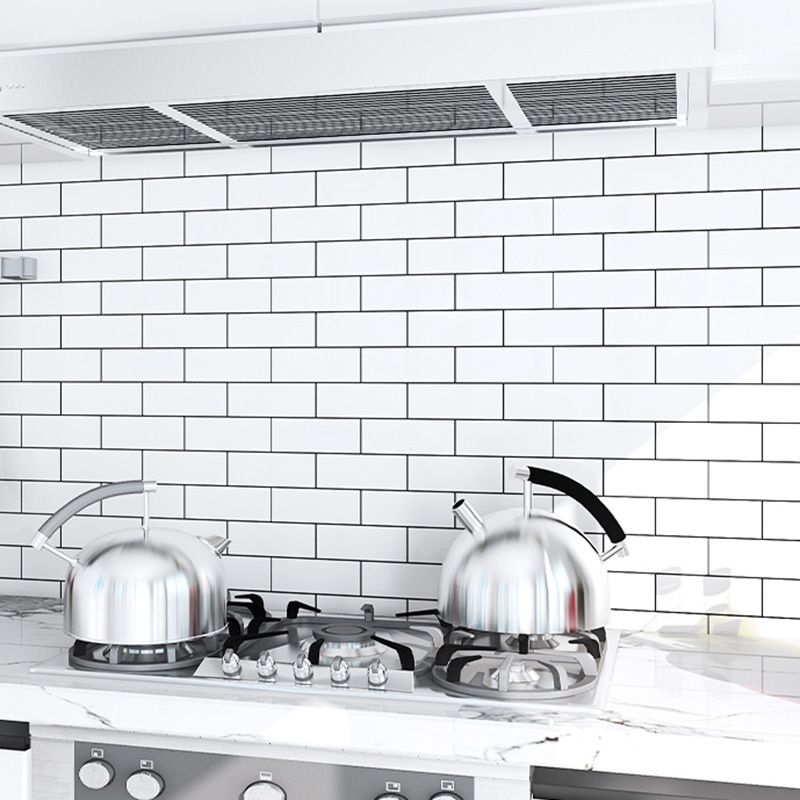 Single panel wallpaper Contemporary kitchen peel and stick splashback