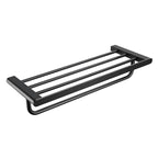 Contemporary bathroom accessory single item or in set made of black metal