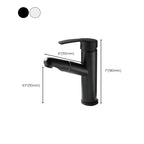 Pull-out simple bathroom sink tap 1 hole single lever faucet