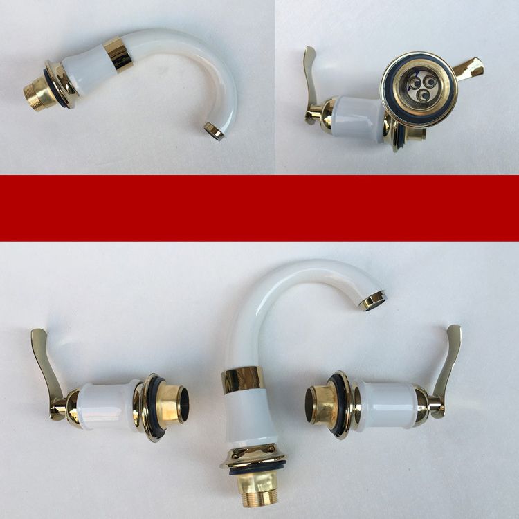 Glam Style Faucet Widely used sink faucet with 2 handles and 3 holes