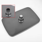 Modern Gray Showerhead Combo Standard Spray Pattern Rectangular Large Showerhead