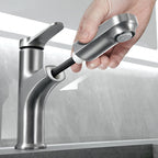 Simplicity Brass Sink Faucet Low Arc Single Color Centerset Vanity Faucet for the Bathroom
