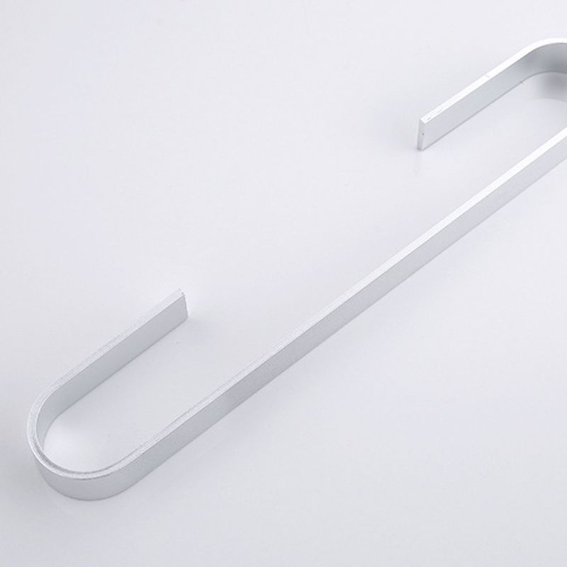 Contemporary 2-piece bathroom accessory set aluminum stainless steel towel bar