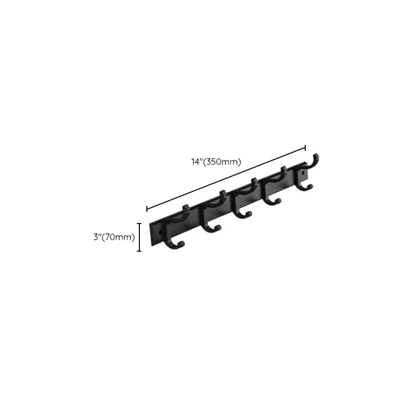 Modern black metal bath hardware set towel bar bathroom hardware set