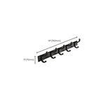Modern black metal bath hardware set towel bar bathroom hardware set