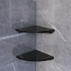 3-piece modern bathroom accessory set marble and metal bathroom shelf