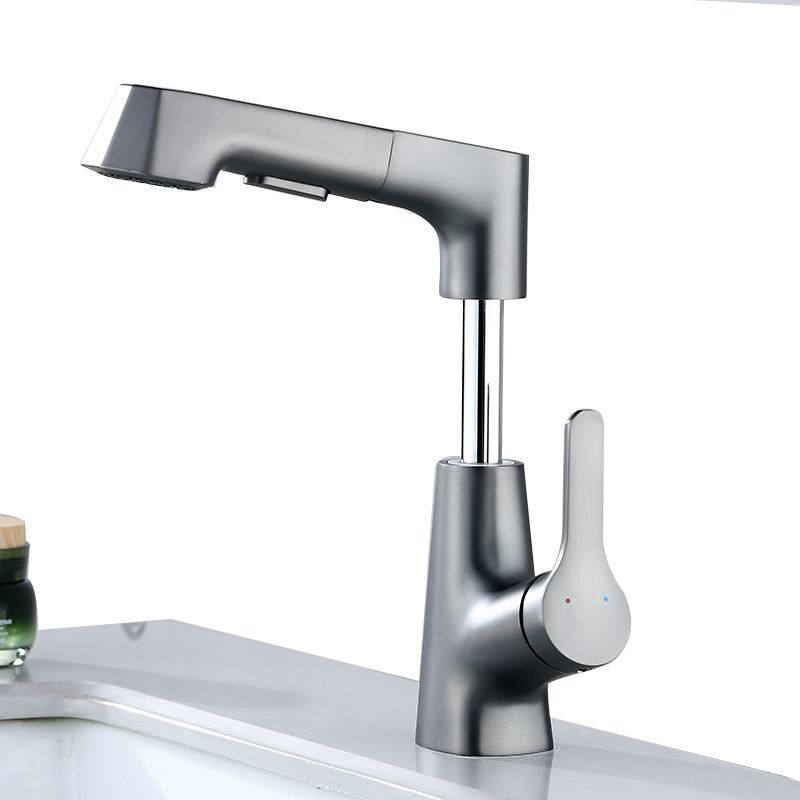 Modern Faucet Solid Copper Centerset Bathroom Faucet