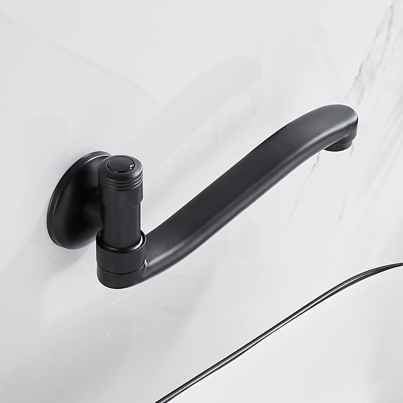 Shower Bath Filler Wall Mount Copper Low Arc Knob Handle Bathtub Faucet Trim
