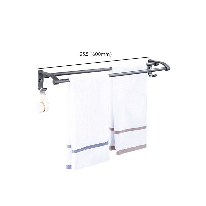 Matt gray bathroom accessory set bathroom shelf/towel holder & paper holder included