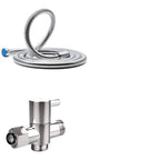 Stainless Steel 8 Inch Shower Set 5 Sprays Handheld Shower Head Shower Arm