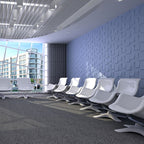 Modern square wall covering Peel and Stick geometric pattern wall covering