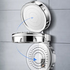 Standard Constant Temperature Shower Head Round Metal Adjustable Spray Pattern Shower Head