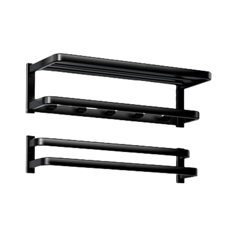 Modern Bathroom Set Towel Bar Paper Holder Black Bathroom Accessory Set