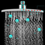 Bathroom Shower Head Round Rainfall Ceiling Mounted Fixed Shower Head