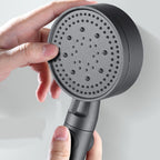 Contemporary Round Hand Shower Adjustable Spray Pattern Wall Mounted Shower Head