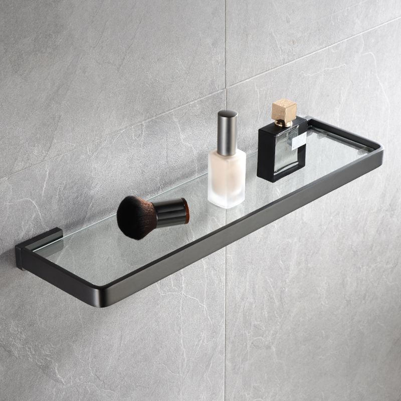 Gray metal modern bathroom accessories as a single piece or as a set