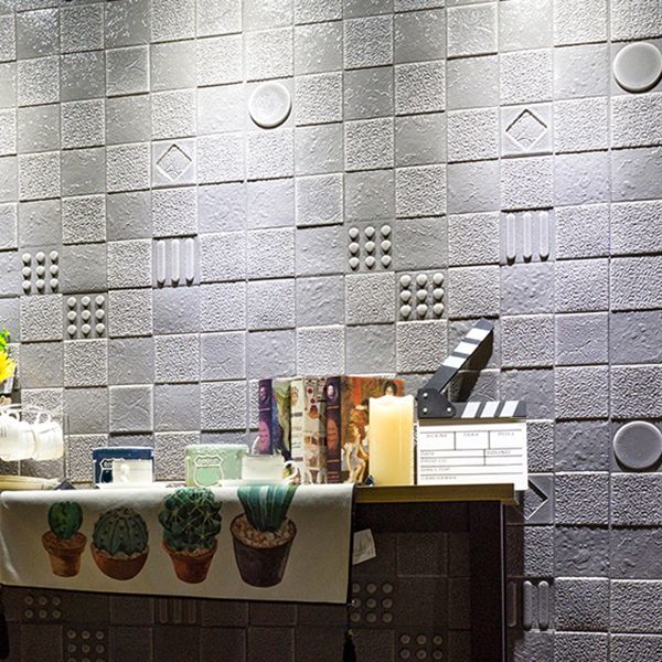 Home Interior Wall Panel 3D Printed Brick Peel and Stick Wall Covering