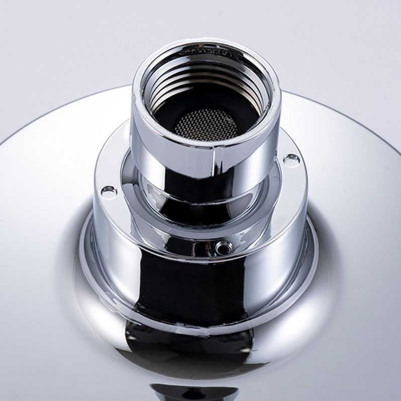 Round Small Upper Shower Head Wall Mount Adjustable Shower Head