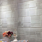 Industrial Wall Plank 3D Brick Bathroom Living Room Wall Panel Set of 1