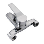 Modern Silver Bathtub Spout Single-Hole and Two-Hole Installation Faucet