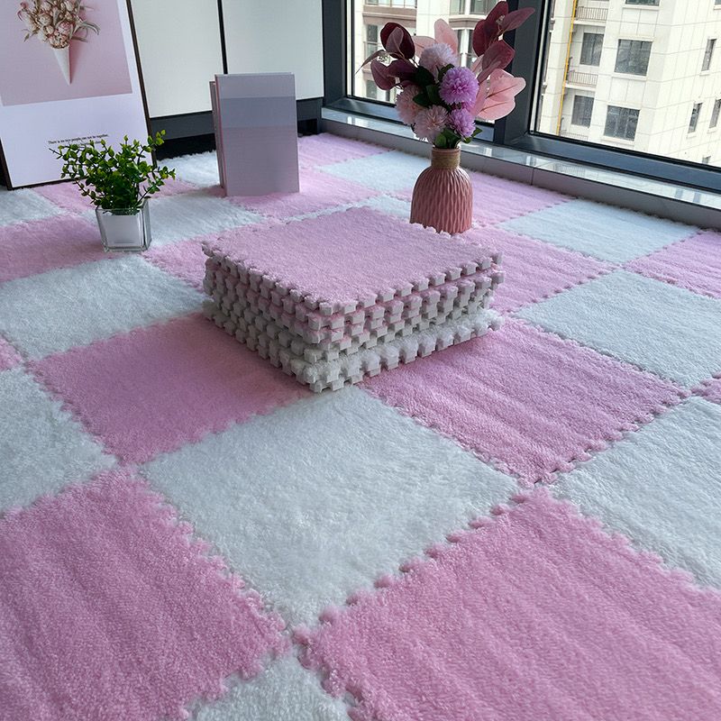 Multicolored Level Loop Carpet Tile Non-Slip Composite Floor Tiles for Bedroom