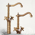 Industrial Widespread Bathtub Faucet with Cross Handles Sink Faucet