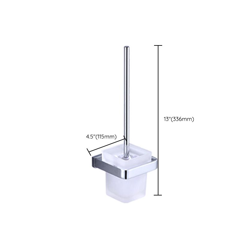 Chrome brass modern bathroom accessory set with towel bar/ ring/ paper holder & bathrobe hook