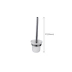 Contemporary bathroom accessory set made of aluminum with towel holder/bath shelf
