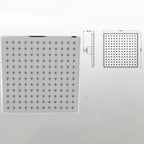 Contemporary Shower Combination Fixed Shower Head Chrome Ceiling Mounted Shower Head