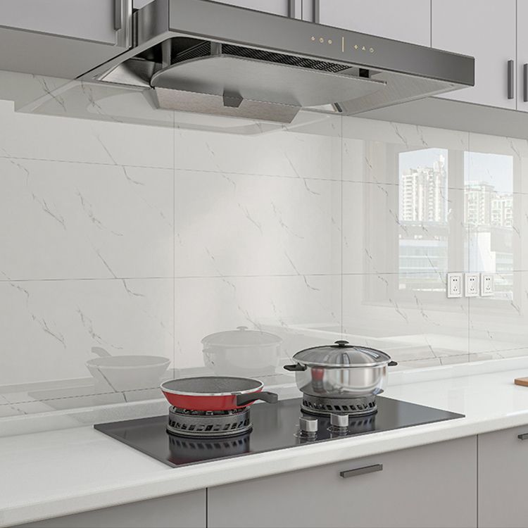 Rectangular Mold Resistant Tile PVC Single Peel & Stick Tile for Backsplash Wall
