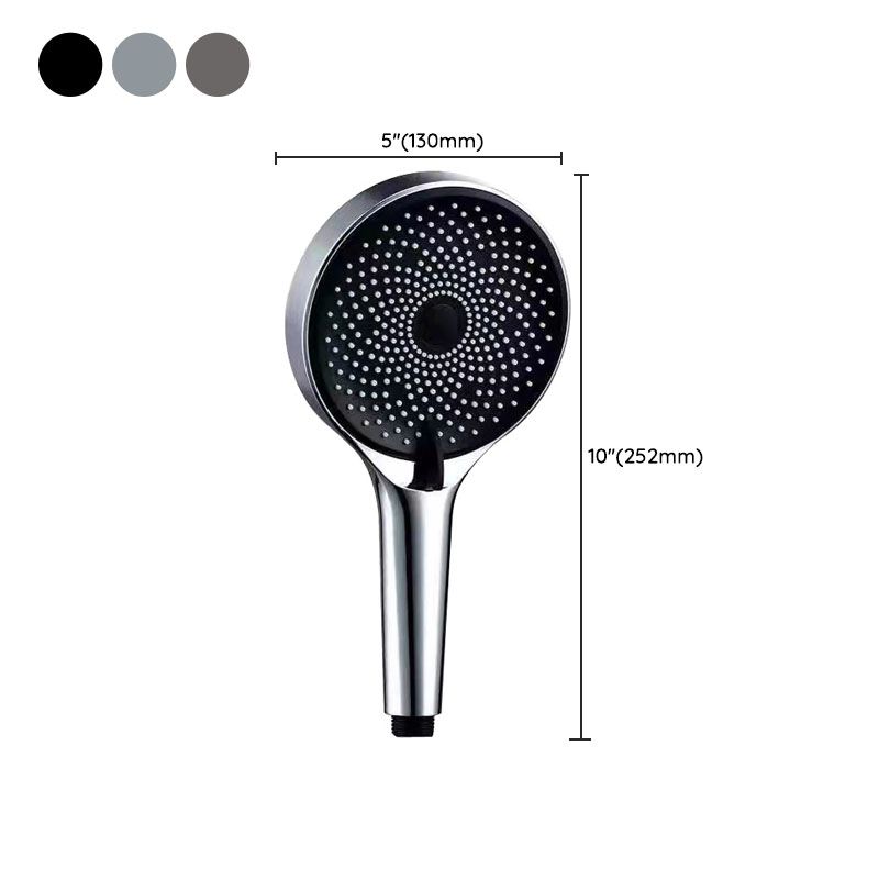 3 Sprays Shower Head Wall Mount Adjustable Spray Pattern Handheld Shower