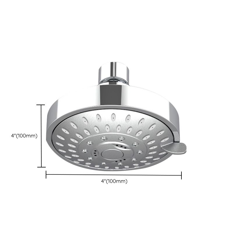 Wall-mounted Metal Shower Head Modern Round Shower Head Fixed Shower Head