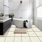 Modern PVC Peel and Stick Tile Floor Marble Look Mold Resistant Vinyl Tiles