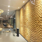 Wall-Ceiling Light Wood Gluing Mosaic Indoor Modern Wall Ceiling