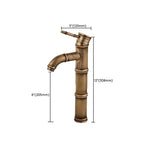 Brass Country Basin Tap Single Hole Sink Faucet for Bathroom