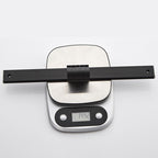6-piece modern bathroom hardware set in matte black with bathroom shelf/towel holder & bathrobe hooks