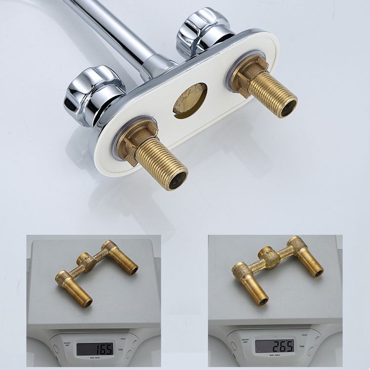 High arch conversion faucet two-handle brass sink faucet for the bathroom