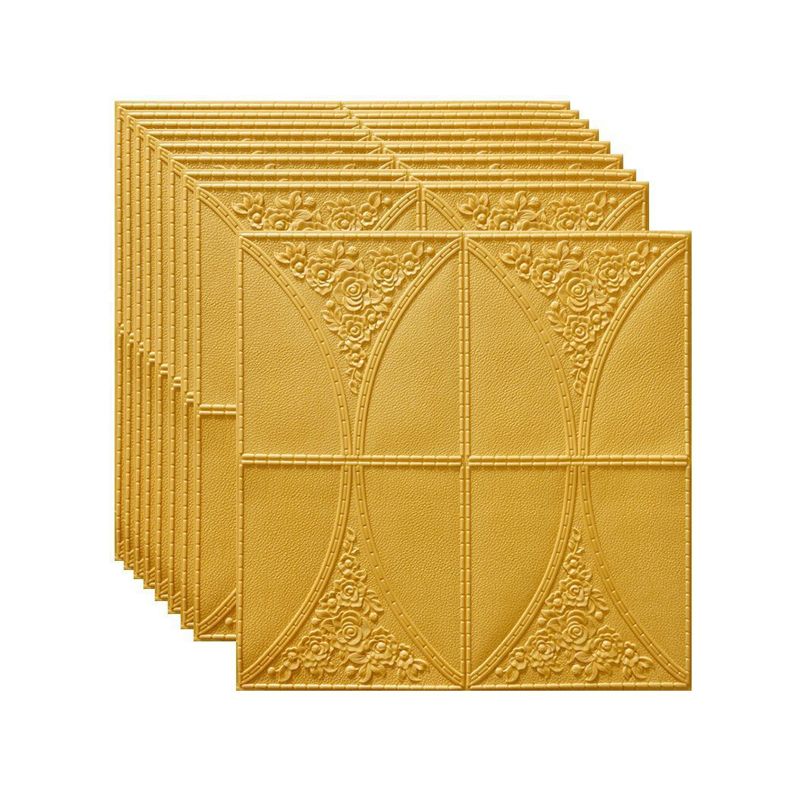Modern Style Plastic Wall Panel Living Room Peel and Stick 3D Wall Covering